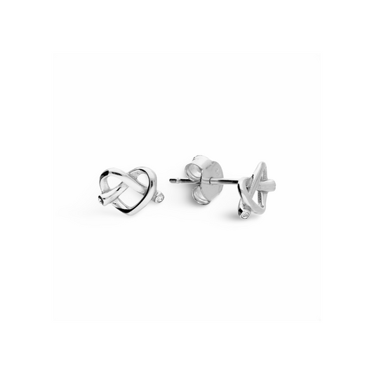 Infinity Heart Studs