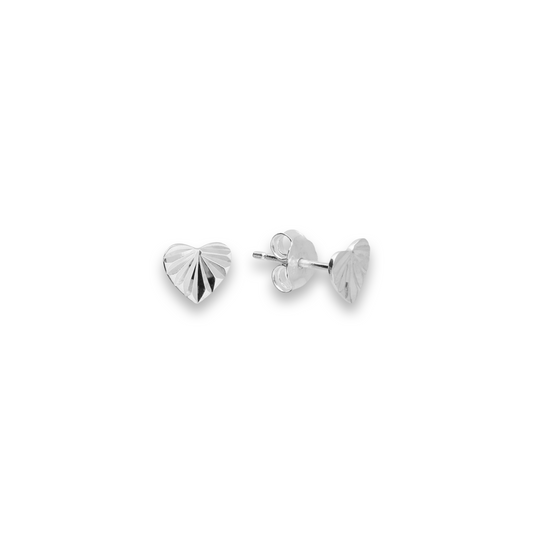 Hallie Heart Studs